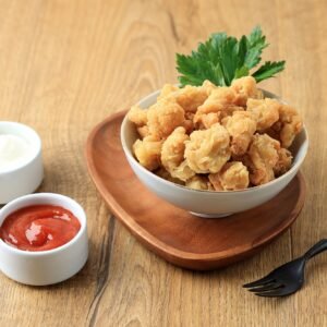 Chicken Popcorn on White Bowl